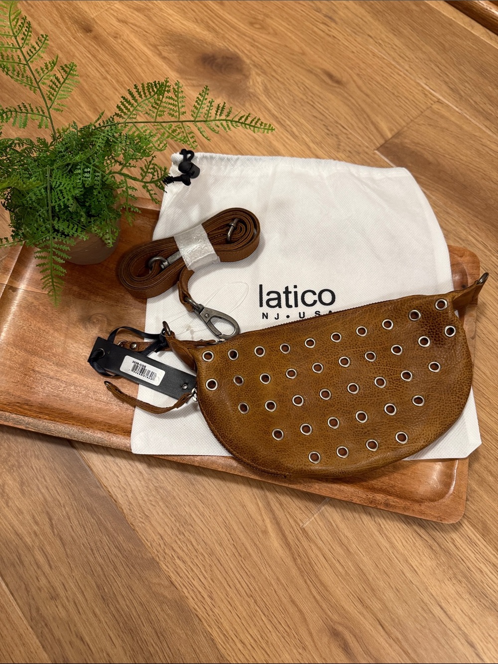 latico Bond Leather Sling Grommet Bag